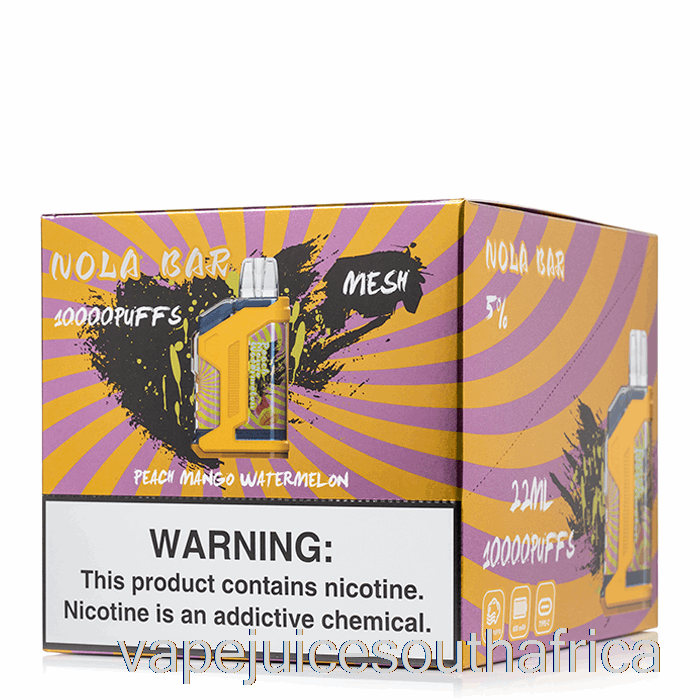Vape Juice South Africa [10-Pack] So Soul Nola Bar 10000 Disposable